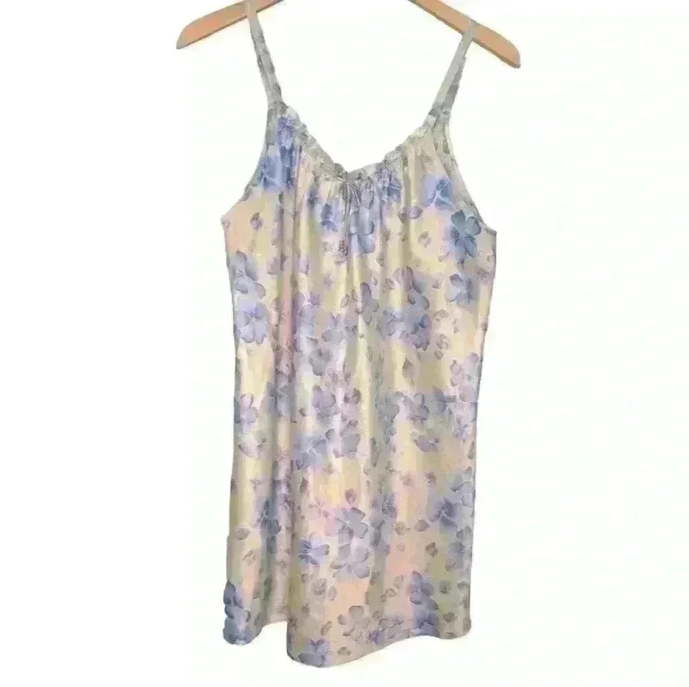 Vintage Oscar Dela Renta Lingerie Strap Slip Dress with beaded detail